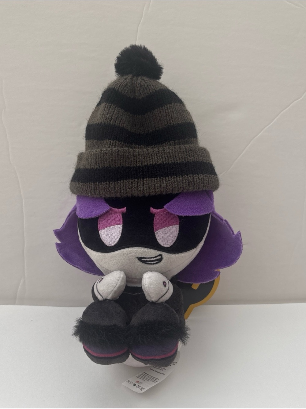 Murder Drones Lil Fellas Uzi Striped beanie Plush Glitch Productions New